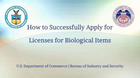 How to Successfully Apply for Licenses for Biological Items