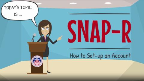 SNAP-R: How to setup an account